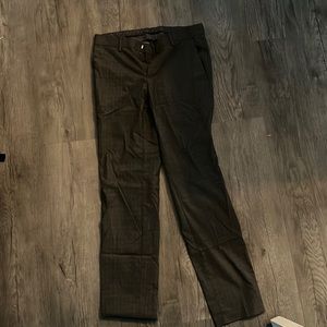 Checkered pattern dress pants